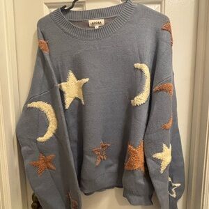 Adora Blue Star and Moon Sweater